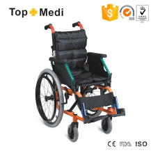Topmedi Aluminum Frame Drop Back Pediatric Wheelchair